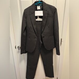 Black and White Polka Dot Pantsuit